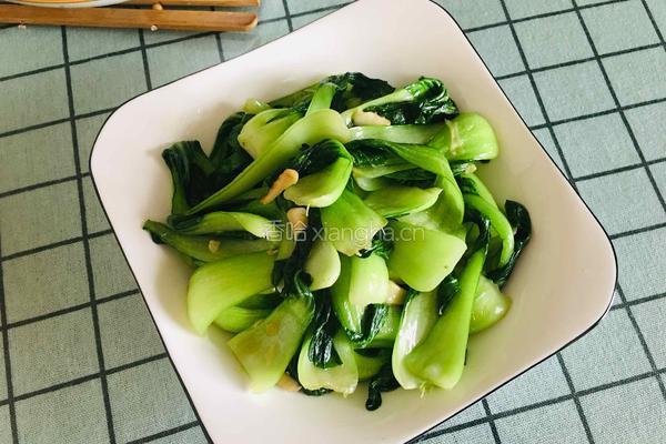 蒜香油菜的做法图解7