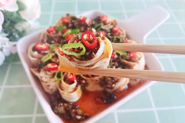 香辣豆皮卷的做法图解11
