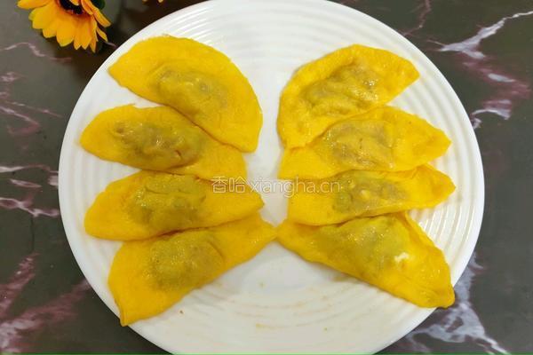 蝴蝶肉蛋饺的做法图解9