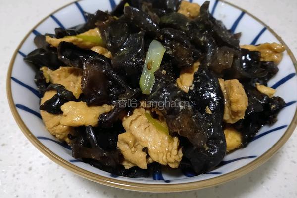 黑木耳炒肉的做法图解5