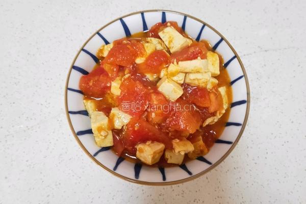 番茄炒豆腐的做法图解7