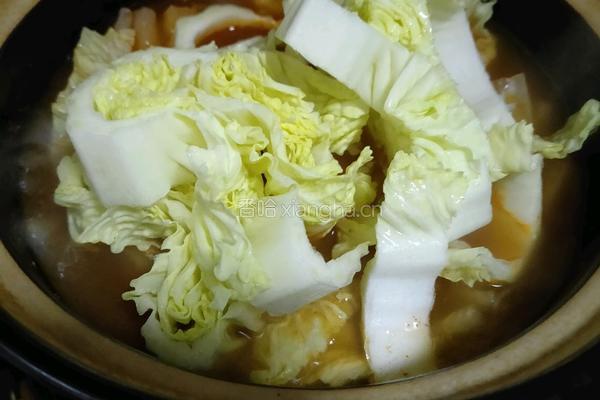 白萝卜白菜汤的做法图解4