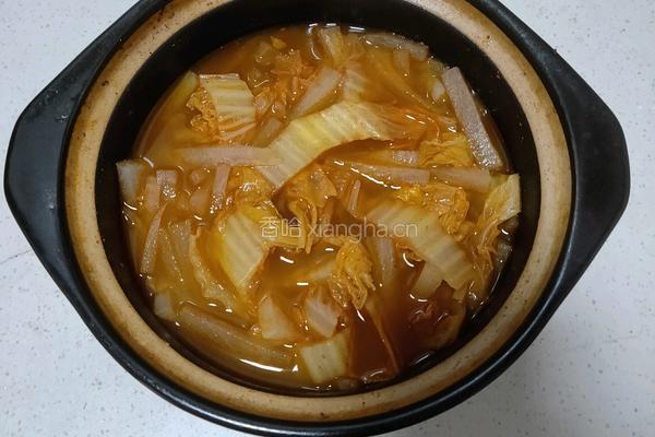 白萝卜白菜汤的做法图解7