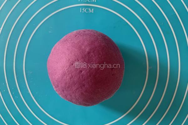紫薯玫瑰花馒头的做法图解1