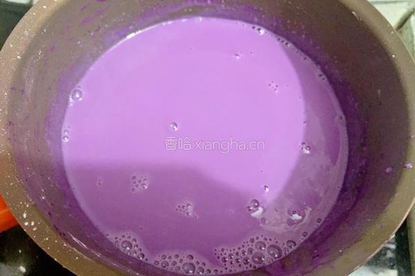 紫薯奶冻的做法图解4