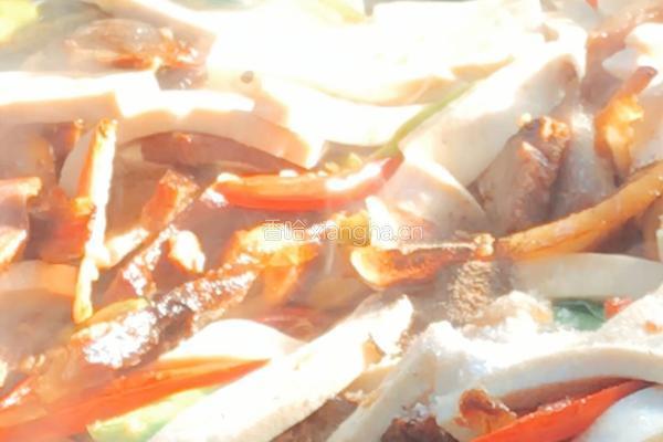 腊肉炒白干的做法图解6
