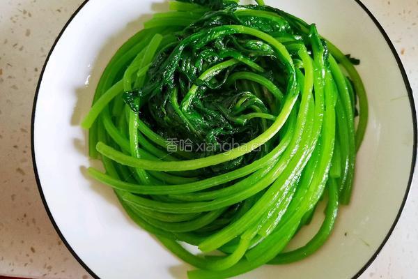 凉拌茼蒿的做法图解3