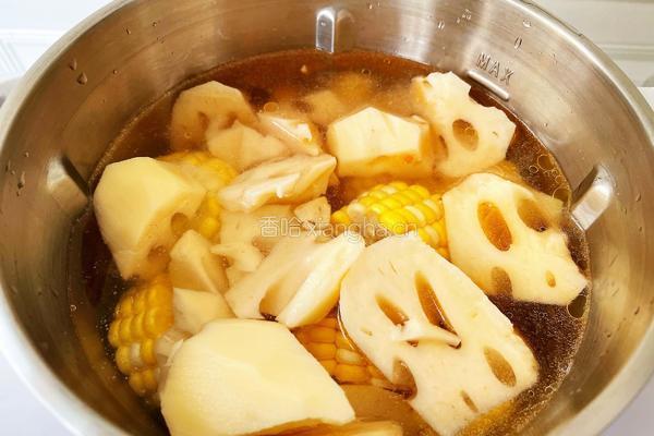番茄莲藕排骨汤的做法图解7