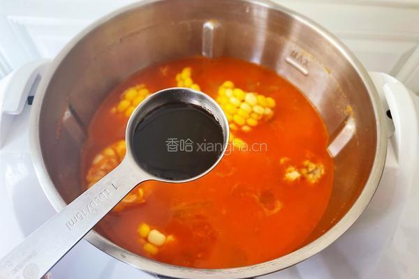 番茄莲藕排骨汤的做法图解9