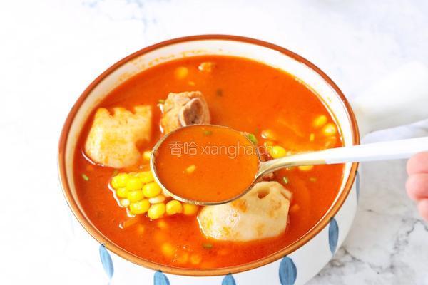 番茄莲藕排骨汤的做法图解16