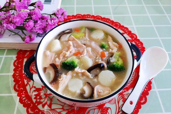 山药鸡肉蔬菜粥的做法图解18