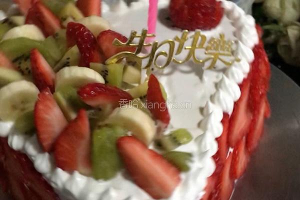 爱心草莓生日蛋糕的做法图解14