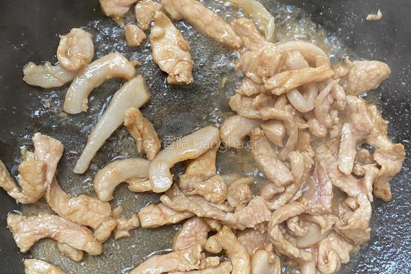 蒜苔炒肉丝的做法图解6