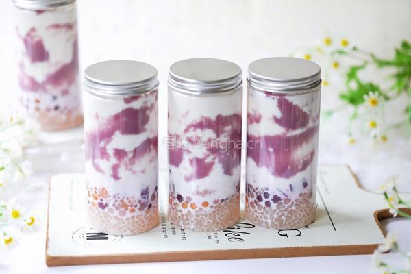 芋泥芋圆啵啵牛乳的做法图解16