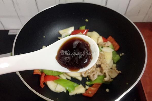 杏鲍菇炒肉片的做法图解13