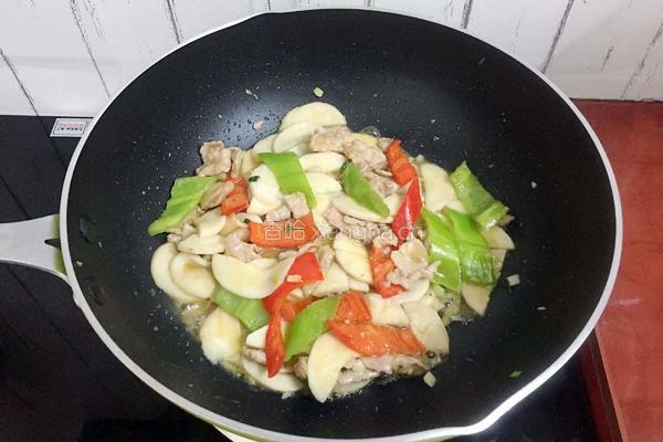 杏鲍菇炒肉片的做法图解17