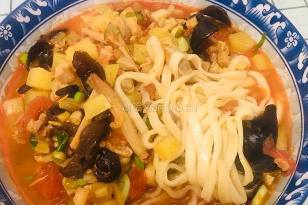 鸡肉臊子面的做法图解12
