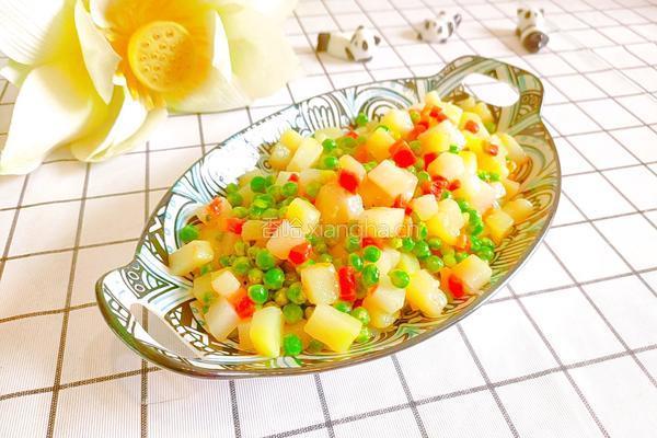 豌豆胡萝卜炒土豆的做法图解17