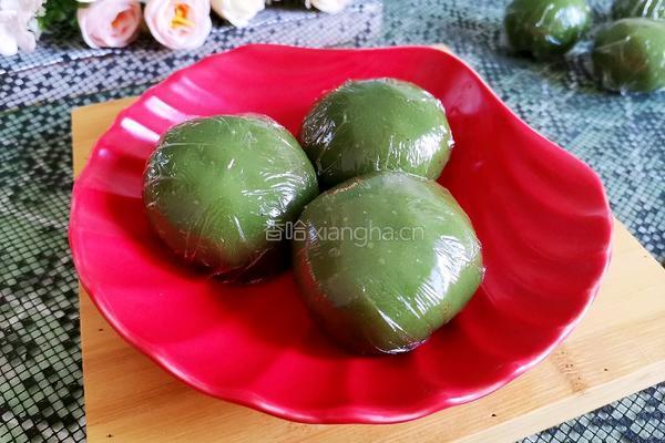 豆沙青团的做法图解9