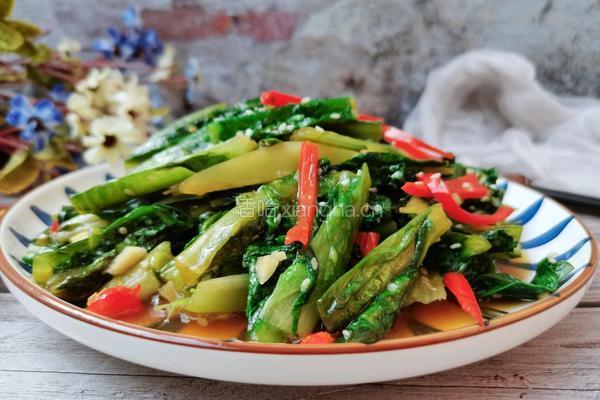 凉拌油麦菜的做法图解19