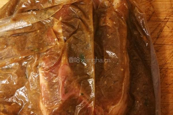 迷迭酒香烤羊腿排的做法图解8