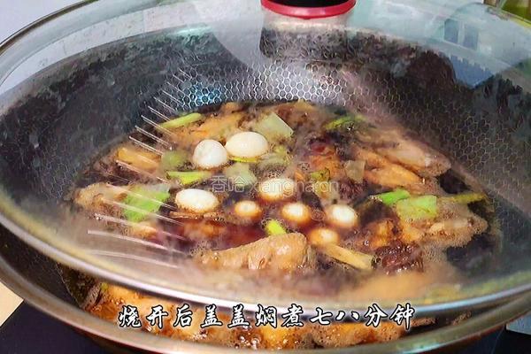 可乐鸡翅炖鹌鹑蛋的做法图解14