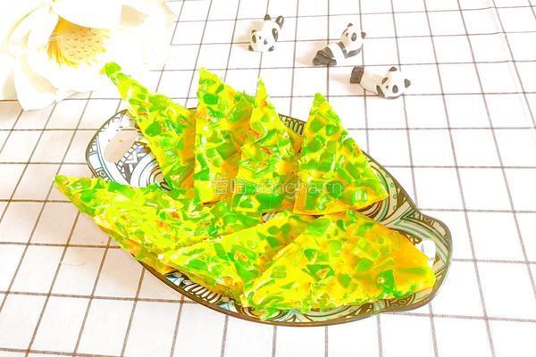 无油版青椒鸡蛋饼的做法图解15