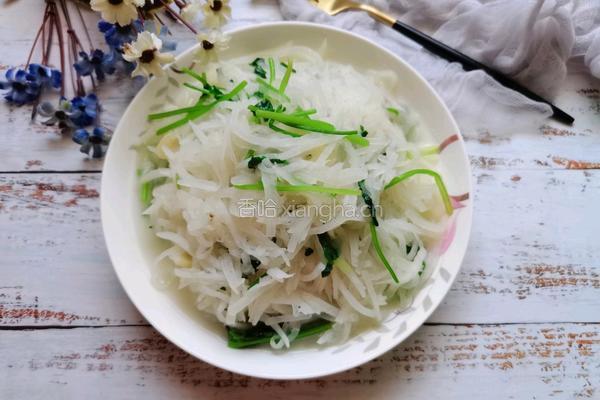 香菜萝卜丝的做法图解13