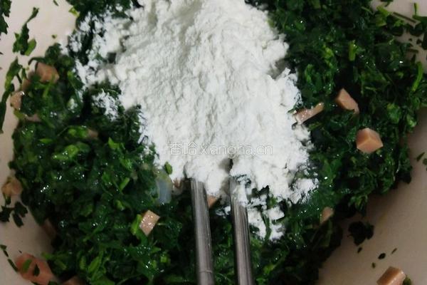 苜蓿鸡蛋饼的做法图解7