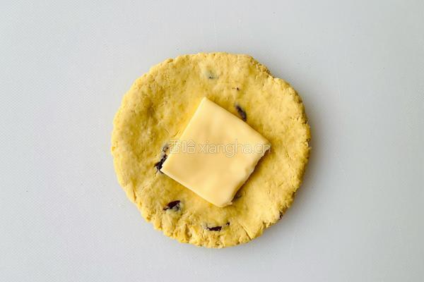 【减脂推荐】一口流心芝士南瓜燕麦饼的做法图解4