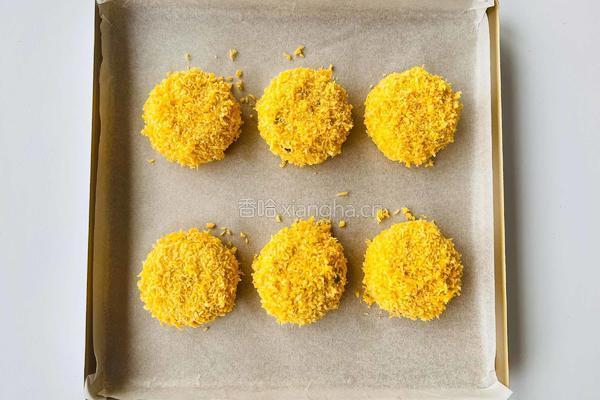 【减脂推荐】一口流心芝士南瓜燕麦饼的做法图解6