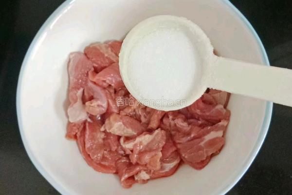 莲藕腐竹炒肉片的做法图解4