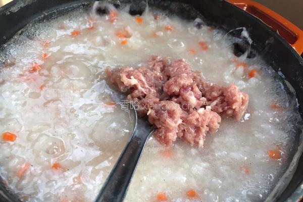 蔬菜瘦肉粥的做法图解12