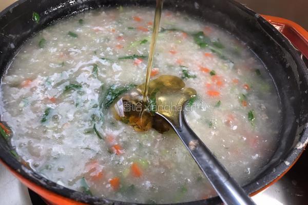 蔬菜瘦肉粥的做法图解14