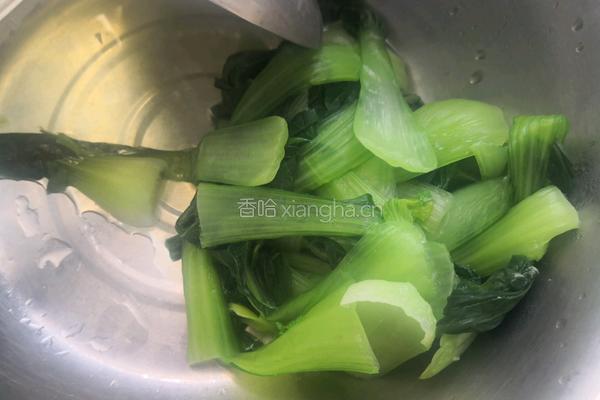香菇油菜的做法图解4
