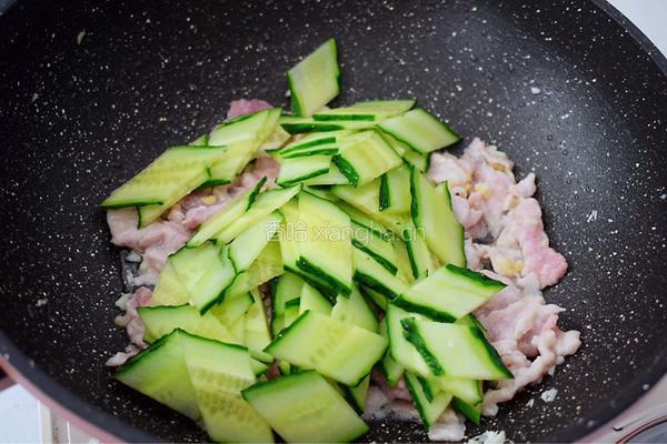 黄瓜鸡蛋炒肉片的做法图解10