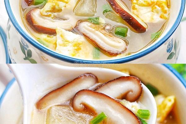 冬瓜香菇鸡蛋汤的做法图解3