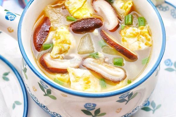 冬瓜香菇鸡蛋汤的做法图解4