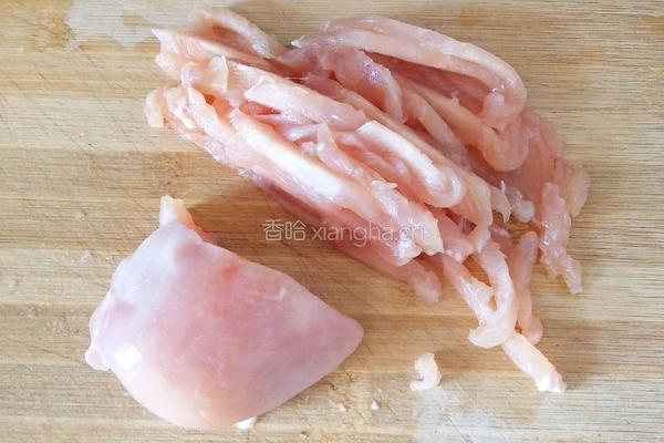 香菇鸡丝面的做法图解2
