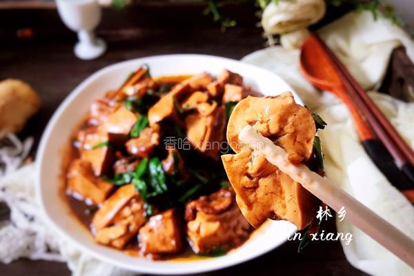 韭菜烧豆腐的做法图解15