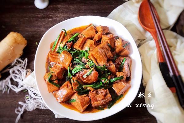 韭菜烧豆腐的做法图解16