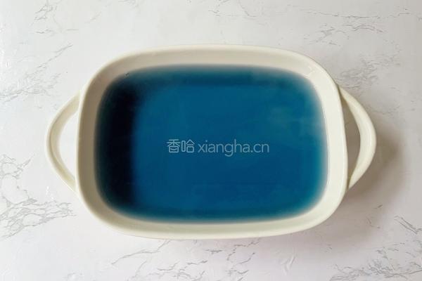 蝶豆花椰汁西米露的做法图解7
