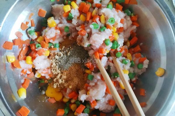 时蔬鸡肉饼（低卡减脂）的做法图解7
