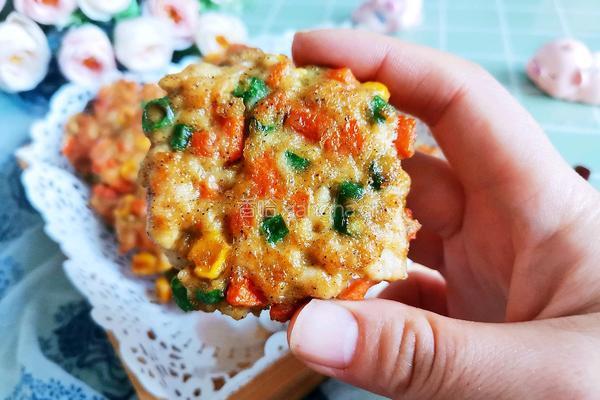 时蔬鸡肉饼（低卡减脂）的做法图解12