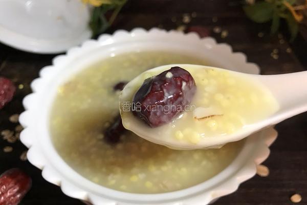红枣燕麦小米粥的做法图解12