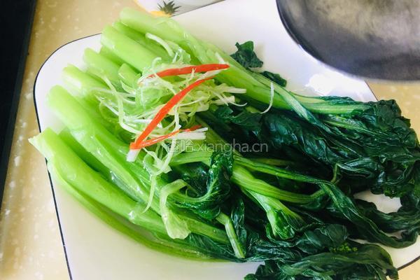 白灼菜心的做法图解7