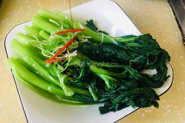 白灼菜心的做法图解8