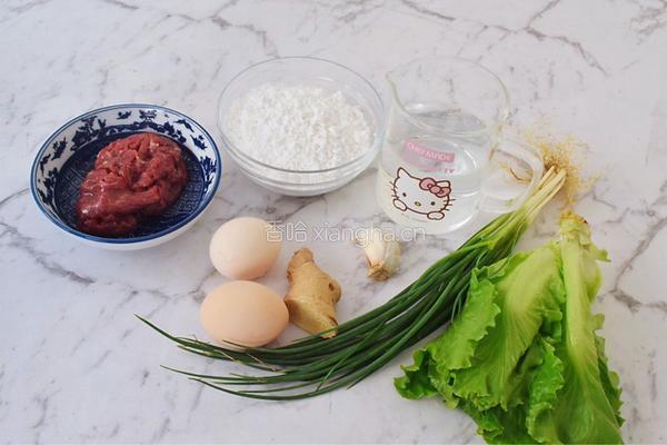 牛肉鸡蛋肠粉的做法图解1