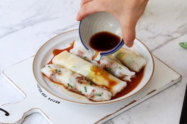 牛肉鸡蛋肠粉的做法图解21
