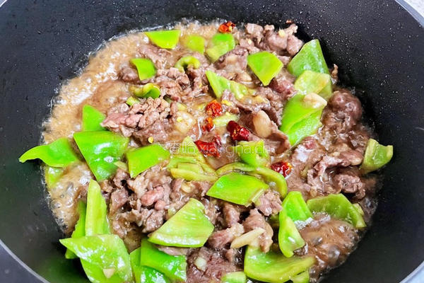 青椒炒牛肉的做法图解9